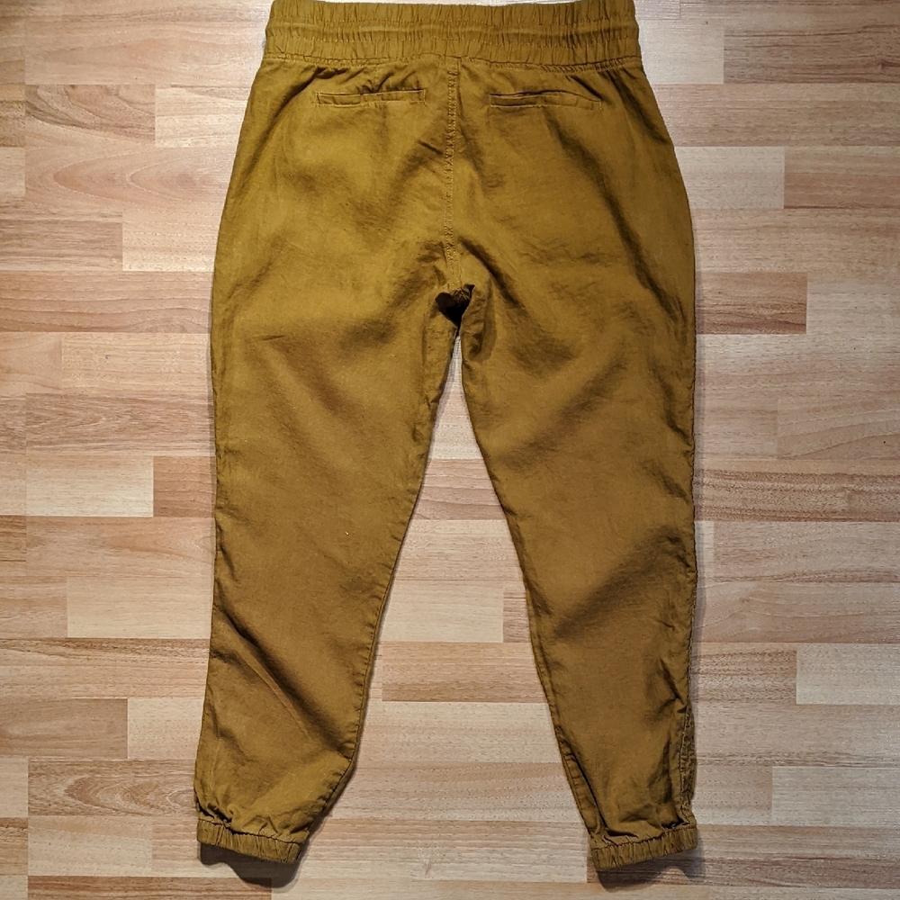 Athleta Brown Cabo Linen Joggers with Elasticated Cuffs - Picture 5 of 5